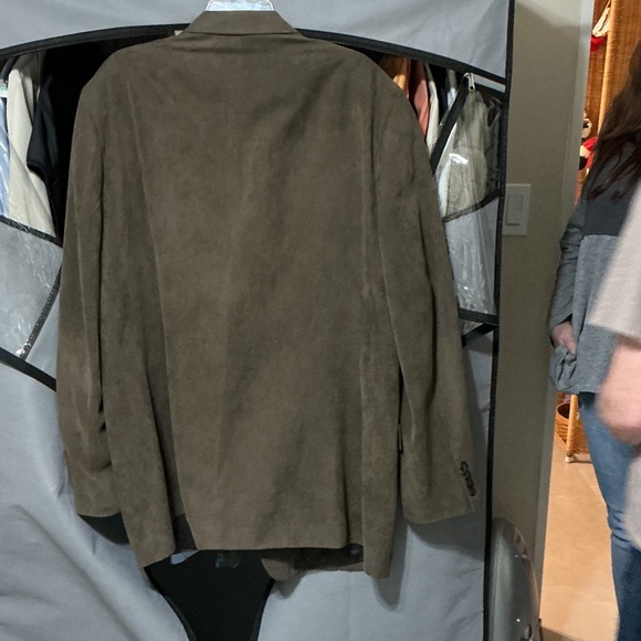 Andrew Fezza Brown Men's 3 Button Blazer 50L - Picture 3 of 9